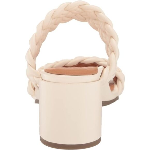 GENTLE SOULS KENNETH COLE Womens White Charlene Slip On Heeled Sandal 8.5 M - Picture 2 of 4